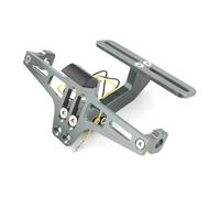 Support Plaque pour Suzuki pour GSX650F pour GSXS1000 GSX250R GSR600 pour B-King DRZ400S/SM Kit D'élimination Garde-Boue Support Plaque D'immatriculation Queue D'immatriculAtion(Grey)