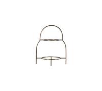 Support plat en acier inoxydable doré, porte-assiettes, petit - House Doctor, Sana - 17.2x24.5x32 cm