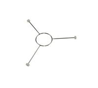 Support plateau à roulettes (98757-36782) Four micro-ondes 74X7595, DE DIETRICH, SAUTER, FAGOR, SMEG, ARISTON HOTPOINT, FRANKE, ATAG, ELECTROLUX,