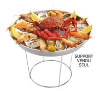 Support plateau de fruits de mer - ROGER ORFÈVRE - H : 17 cm - Inox - Rond - Élégant