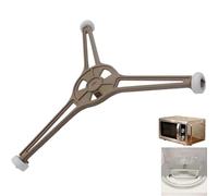Support Plateau Tournant pour Micro-Ondes,Anneau Plateau Tournant Four à Micro-Ondes,Support Triangulaire Micro-Onde,Verre Plateau MicroOnde,pour assiette tournante de 24,5 cm