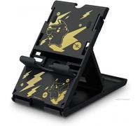 Support Playstand décor Pokemon noir et doré pour Nintendo Switch Lite - NEUF