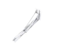 Support pliable amovible et détachable, étagère murale peu encombrante avec vis pour Salon Chambre charges lourdes(White,20inch)