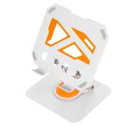 Support Pliable de Tablette de Bureau Portable Stable en Acier au Carbone | Tablette et Mobile, Usage en Streaming et Déplacement, Blanc, Design Multifonction