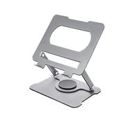 Support pliable en acier au carbone avec base antidérapante et cadre ventilé pour ordinateur portable jusqu'à 17"