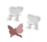 Support pliable en forme de papillon en silicone souple pour livres - Convient pour différents réglages - Moule pliable pour étagère