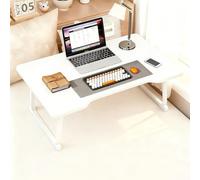 Support Pliable For Ordinateur Portable, Support Portable, Robuste, Idéal For Travailler, Lire, Écrire, Manger Ou Regarder Des Films Au Lit Ou Sur Le Canapé(White,Style 1)