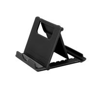 Support pliable noir pour téléphone portable Support universel pour téléphone portable Support multi-angle pour bureau BK
