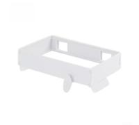 Support Pliable Porte-Plastique Suspendu Rangement Cuisine Armoire Design Compact 18,5x12,6cm(white)