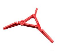 Support pliable pour bidon de gaz de camping, réchaud léger et portable, design de stabilité compatible avec plusieurs types de bouteilles de gaz (rouge)