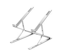 Support pliable pour ordinateur portable en alliage d'aluminium Argenté
