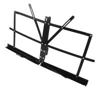 Support Pliable pour Partitions Musicales, Lecture et Rangement, Noir | Clip Facile à Utiliser, Structure Robuste en Fer, Résiste à Déformation, Format Pliable pour Bureau