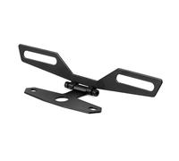 Support Pliable pour Plaque d'Immatriculation Moto, Fixation Feux Arrière ATV/Quad, Structure Métallique Anti-Vibration, Accessoires Universels pour Motocyclette