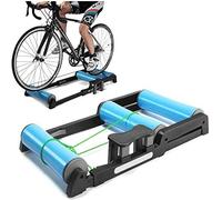Support pliable silencieux pour vélo - Station de cyclisme d'intérieur à résistance réglable pour VTT, vélo de route, exercice peu encombrant