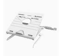 Support Pliable Tronsmart D07 pour Ordinateur Portable avec Porte-Téléphone, Compatible 10-17 pouces, Blanc