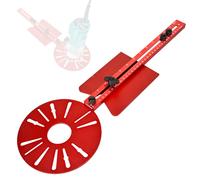 Support polyvalent de coupe-bordures Support d'outils de cannelure circulaire Support de mèches de toupie en alliage d'aluminium avec rayon réglable Compatibilité multi-modèle pour la gravure de fente