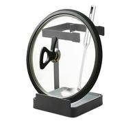 Support polyvalent pour couvercle de casserole - Pour couvercle de casserole, cuillers, planche à découper, livres de cuisine, avec bac de vidange amovible, durable, stable (noir)