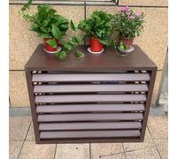 Support polyvalent pour le changement climatique en aluminium, couvercle mini-split pour unités extérieures, changement climatique, réduction du bruit, adapté aux jardins, balcons, extérieurs (Color