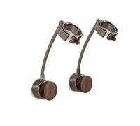 Support Pomme De Douche Support de pommeau de douche, 1 ou 2 pièces, ventouse réglable, support de buse à main, rotation multi-angle, support de montage de douche sans perforation(Walnut 2pcs)