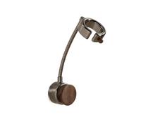 Support Pomme De Douche Support de pommeau de douche, 1 ou 2 pièces, ventouse réglable, support de buse à main, rotation multi-angle, support de montage de douche sans perforation(Walnut 1pcs)