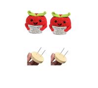 Support pomme de terre drôle Expression sac mignon tricoté positif pomme de terre pendentif pendentif/314