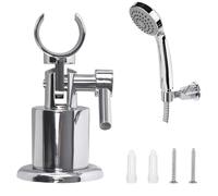 Support Pommeau de Douche Accroche Pommeau de Douche à 180 Degrés Support Douchette Mural Réglage Pivotant Porte Pommeau de Douche pour la Plupart des Pommes de Douche
