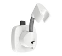 Support Pommeau de Douche Ventouse Solide en Silicone, Accroche Pommeau de Douche Sans Percage ,Support de Douchette à Main Mural Carrelage et Verre Réglable avec Crochet pour Logements Locatifs