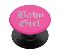Support PopGrip Adhésif Stand et Selfie Baby Girl Noir Popsockets