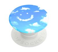 PopSockets Pop Grip pour smartphones Ciel d'Azur Standard Blanc / Bleu