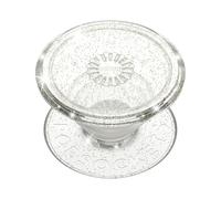 Support PopGrip Adhésif Stand et Selfie Glitter Clear Argent Popsockets