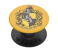 PopSockets – PopGrip Poignée de téléphone Harry Potter Poufsouffle – Béquille extensible Noir