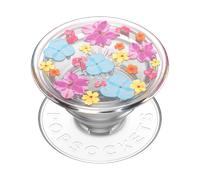 Support PopGrip Adhésif Stand et Selfie Translucide Delicate Floral Popsockets