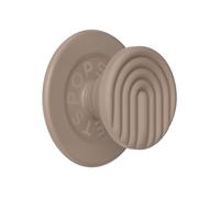 PopSockets Porte-doigt pour téléphone portable PopGrip MagSafe Round Curves Latte Marron