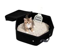 - Support portable anti-fuite, facile à nettoyer, coque de voyage pliable et robuste, accessoire compact pour animaux de compagnie | Pratique pour la maison, l'hôtel, l'intérieur