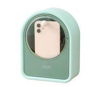 Support Portable, boîte de Rangement de Maquillage | Boîte de Rangement Transparente et étanche pour,Étui Portable pour Cotons-tiges, boîte de Maquillage Murale pour Rouges à lèvres, pinceaux de
