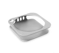 Support portable en métal pour ordinateur portable Mac Mini, antidérapant avec coin inférieur, protection contre les chocs, 12,6 x 12,6 x 3,2 cm