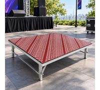 Support Portable pour Auditoriums Scolaires Durable Et Pliable avec Plinthe | Plateforme De ScèNe Pliable Portable avec Plinthe pour éVéNements Scolaires(60cmx50cm(23.62inx19.69in))