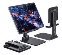 Support portable pour écran avec base robuste entièrement métallique, alliage d'aluminium et de titane pour une conception pliable