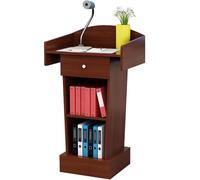 Support portable pour l'école et l'église - pupitre de réception, support de haut-parleur réglable pour salle de classe, chaire de modérateur, utilisation polyvalente au bureau