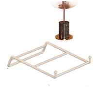 Support portable pour ordinateur portable en fer avec hauteur réglable et base ventilée pour une meilleure posture et une meilleure performance thermique (blanc, grande taille)