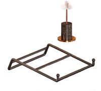 Support portable pour ordinateur portable en fer avec hauteur réglable et base ventilée pour une meilleure posture et performance thermique (noir, grande taille)
