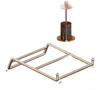 Support portable pour ordinateur portable en fer avec hauteur réglable et base ventilée pour une meilleure posture et une meilleure performance thermique (argenté)