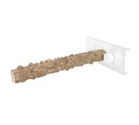 Support Portable pour Perroquet avec Ventouse - Support de Lavage de Voiture de 30 Cm pour Oiseaux - Station de Perroquet en Bois de Poivre Adaptée aux Voyages pour Le Bain et