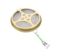 Support Portable pour Serpentin en Fer, avec Cordon | Usage Intérieur, Chambres, à Suspendre Détachable, Format Compact, Couleur Or, pour Maison, Bureau et Camping