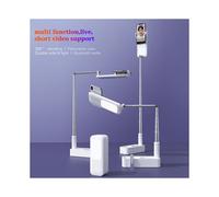 Support portable pour téléphone avec lumière LED sans fil et à intensité réglable pour selfies
