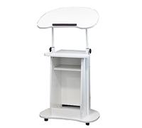 Support portable réglable en hauteur pour ordinateur portable avec plateau rotatif pour conférences, ateliers, bureau à domicile - Design ergonomique et polyvalent