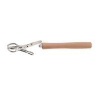 Support Portatif de Moxibustion à Clip, Manche en Bois et Métal | Anti-brûlure, Prise Ergonomique, Usage Thérapie Corporelle, Format Portable