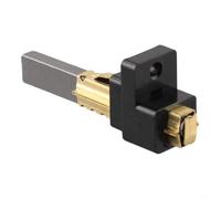 Support Porte-Brosse 6.5x11x32mm Métal Durables Support Porte-Brosse | Structure métal pour robuste, résistance à l' pour usure élevée, prolonge durée de vie moteur, fixation sécurisée
