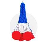 Support porte brosse à dents - Ani-toothi Tower bleu blanc rouge - Pylones Tower bleu blanc rouge G