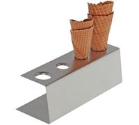 Support Porte Cornet à Glace - APS - 4 trous - Acier inoxydable